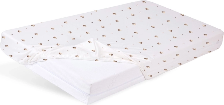 Babymatex gumis jersey lepedő kiságyba 60 × 120 cm maci - 1 db