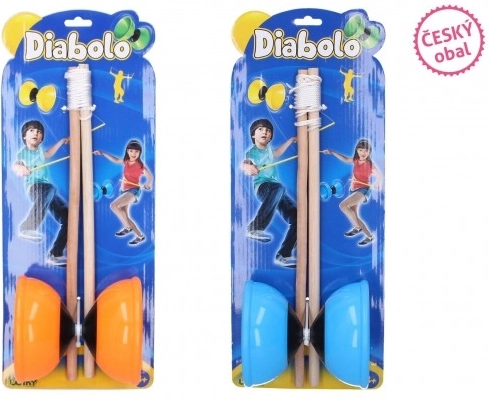 Nagy Diabolo Készlet Műanyag/Fa Gyerekeknek