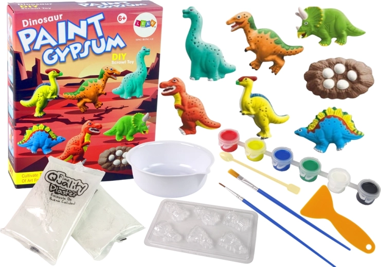 DIY Gipsz Készlet Dinoszaurusz Festéshez