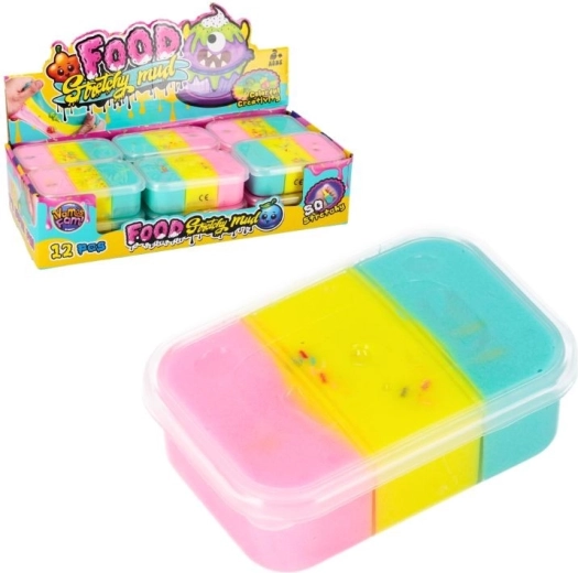 Háromszínű modellező slime praktikus dobozban