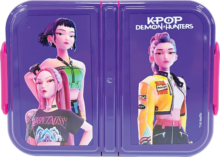 GIM KPop Demon Hunters Huntrix háromrekeszes uzsonnás doboz 900 ml