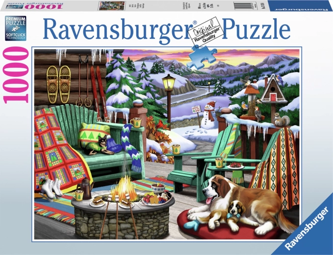 Ravensburger puzzle Egy nap a hegyekben 1000 darabos