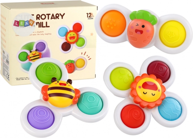 Érzékszervi játék Spinners Bee Sunshine Carrot Suckers
