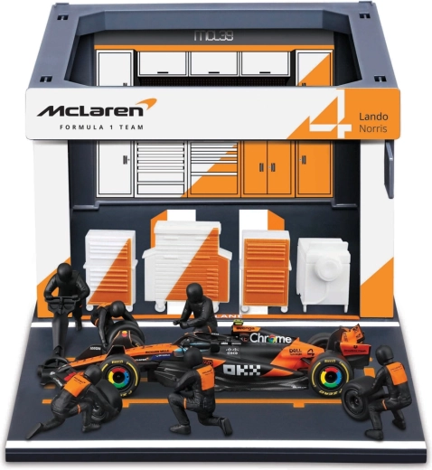 Bburago Formula Racing F1 pit pass szett McLaren Team MCL39 2025 Lando Norris 1:43