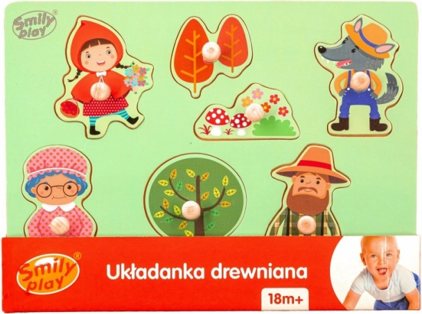 Fából készült kirakó Piroska