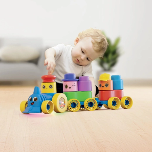 Momy Soft puha kockák vonattal (25 db)