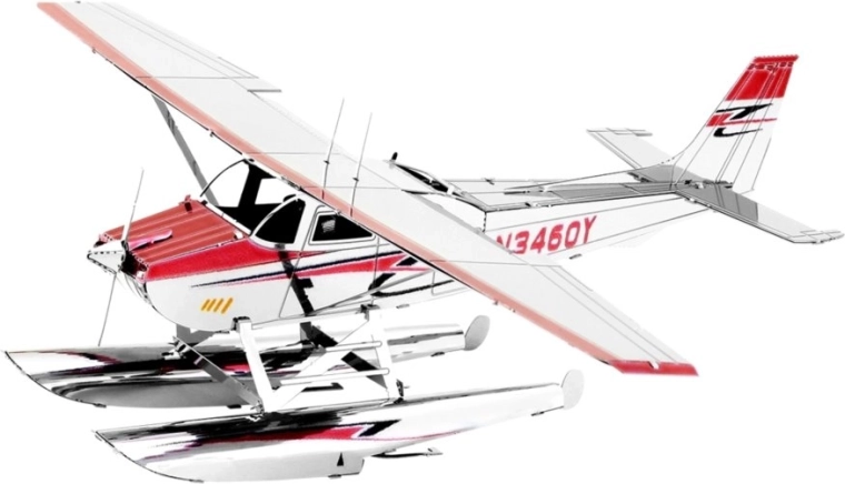 Fém 3D modell METAL EARTH Cessna 182 Hidroplán