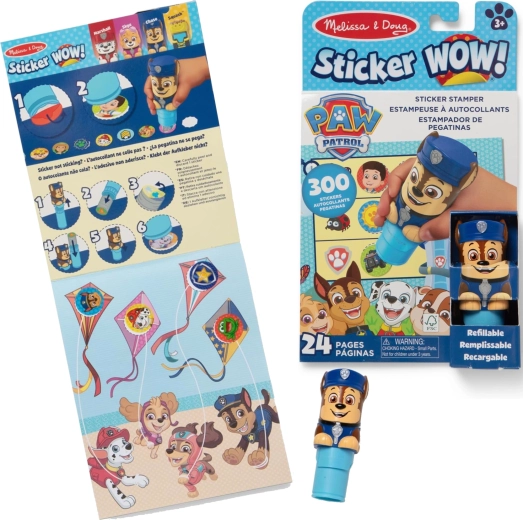 Melissa & Doug Sticker wow! Mancs őrjárat Chase matricás pecsét aktivitáskönyvvel – 1 db