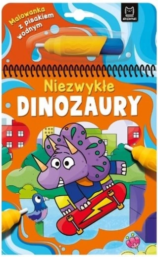 Vizes kifestőkönyv vízzel tölthető filccel – Rendkívüli dinoszauruszok