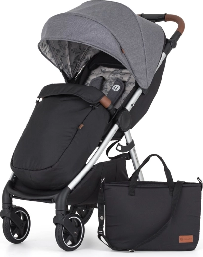 Petite&Mars Royal3 ezüst vázas sport babakocsi – ultimate grey