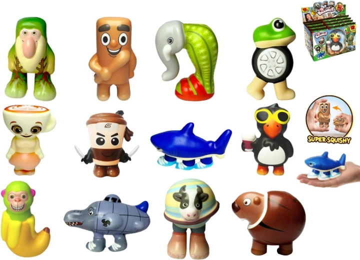Brainrot PuffUps Squishy antistressz figurák – 12 stílus rejtélycsomagolásban
