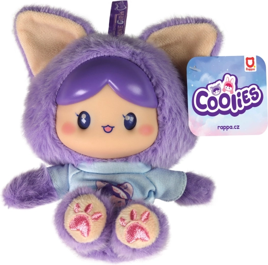Coolies lila plüss baba 15 cm