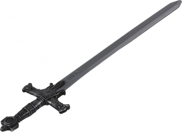 Műanyag harci kard díszes markolattal és hangokkal, 80 cm