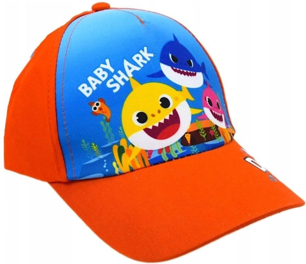 Narancssárga Baby Shark gyermek baseballsapka