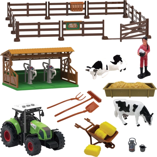 Farmás játékkészlet fényekkel és hangokkal, 43 db