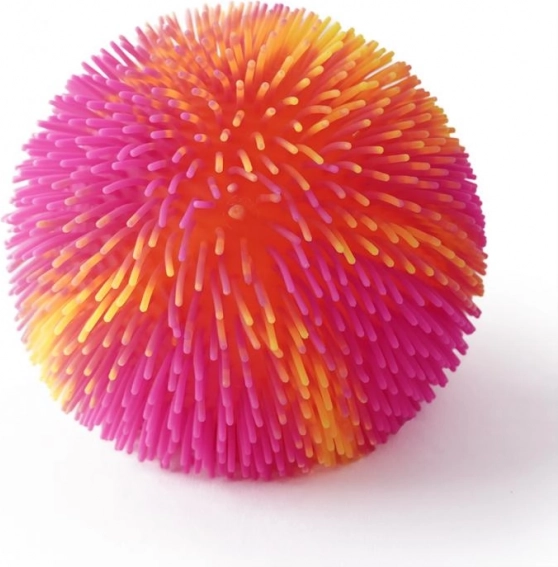 Színes rojtos szivárványlabda fénnyel - narancs-rózsaszín