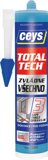 Univerzális ragasztó és tömítő 290 ml CEYS Total Tech Kék
