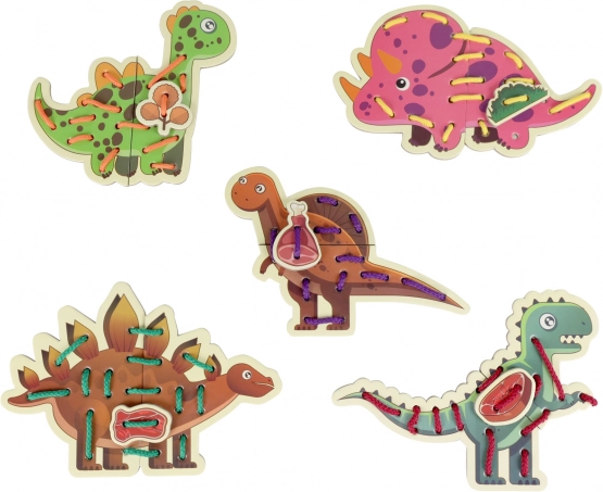 Fafűzős játék – dinoszauruszok