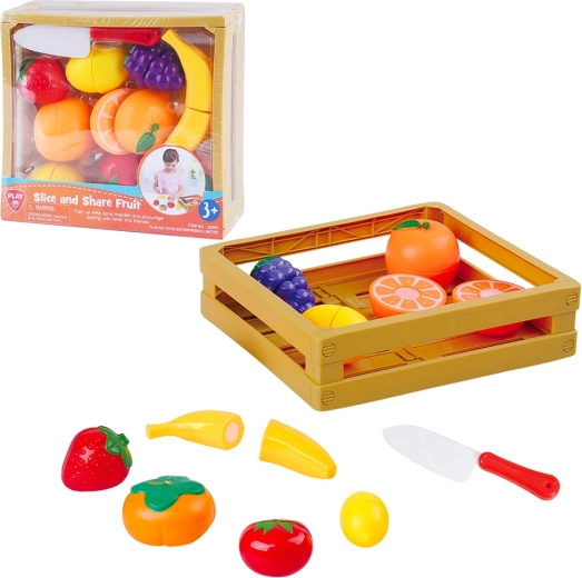 PlayGo gyümölcsök szeletelése és darabolása, 11 darabos készlet