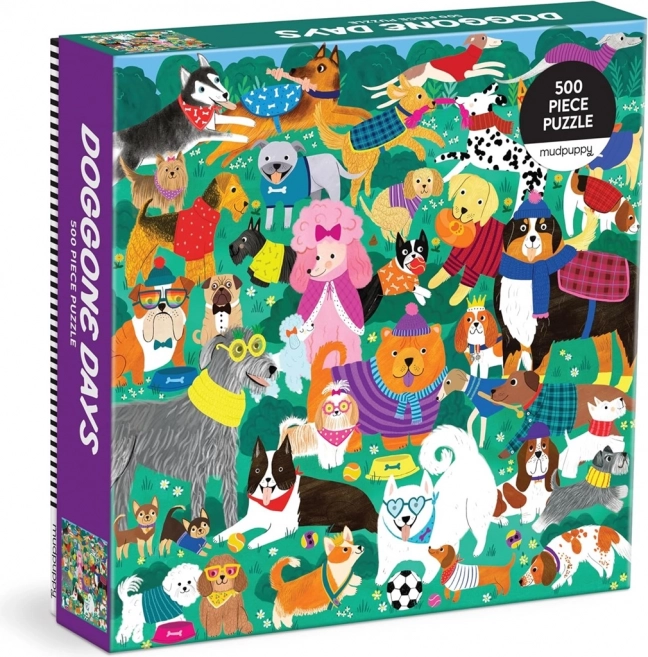 Mudpuppy családi puzzle Kutyás nap a parkban 500 darabos