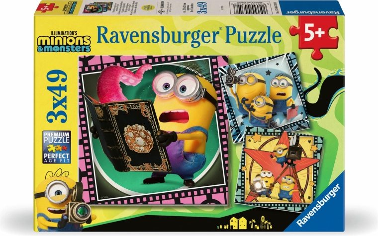 Ravensburger puzzle Minyonok és szörnyek 3×49 darab