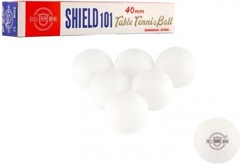 Seamless Shield 40 mm asztalitenisz-labdák, 6 db – Fehér