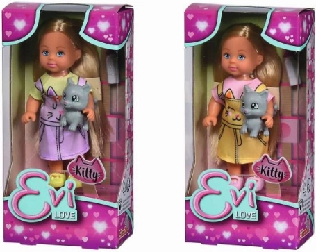 Evi Love baba kiscicával – 2 változat