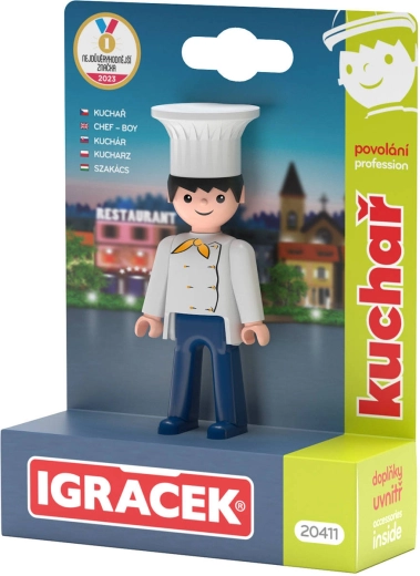 Efko Igráček szakács – figura kiegészítőkkel