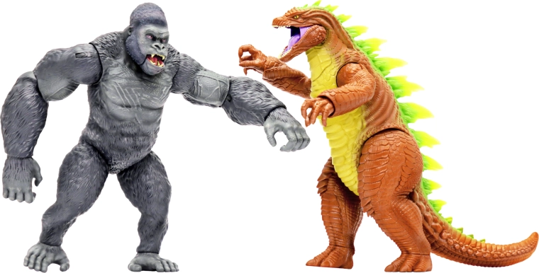 Primal Clash Boss vs. King Kaiju szörnycsata-figurakészlet 21 cm-es figurákkal