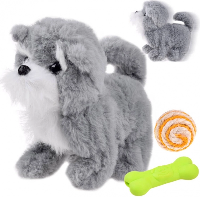 Interaktív szürke kutyus