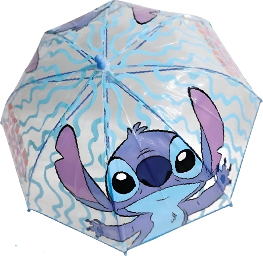 Átlátszó, világoskék Lilo & Stitch gyermekesernyő