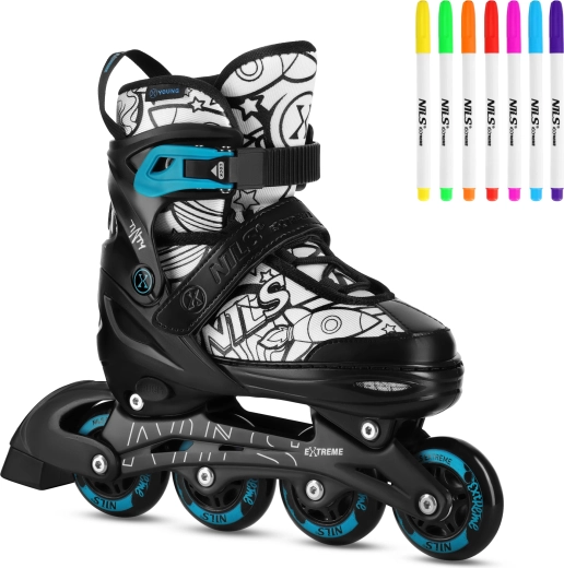 NILS Extreme Tinty zöld 4 az 1-ben gyerek görkorcsolya – M (35–38)