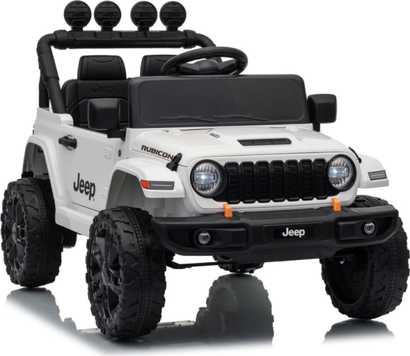 Gyermek elektromos kisautó Jeep Rubicon 24 V – fehér