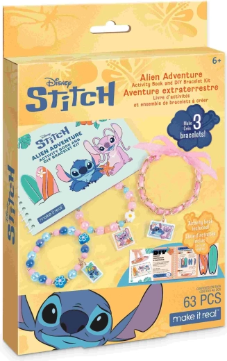 Disney Stitch foglalkoztató füzet és karkötőkészítő szett
