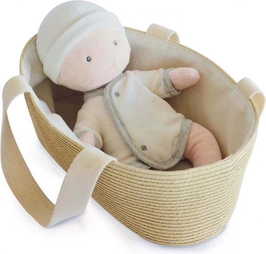 Doudou Jolijou Pol baba hordozható babakocsis táskában, 28 cm