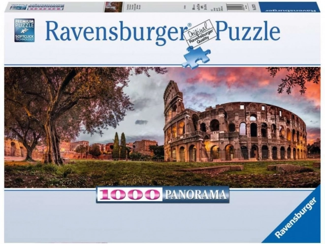 Ravensburger panoráma puzzle 1000 darab - Kolosszeum naplementében