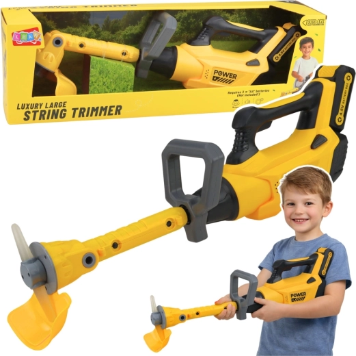 Gyerek kerti szegélynyíró hang- és fényhatásokkal – sárga