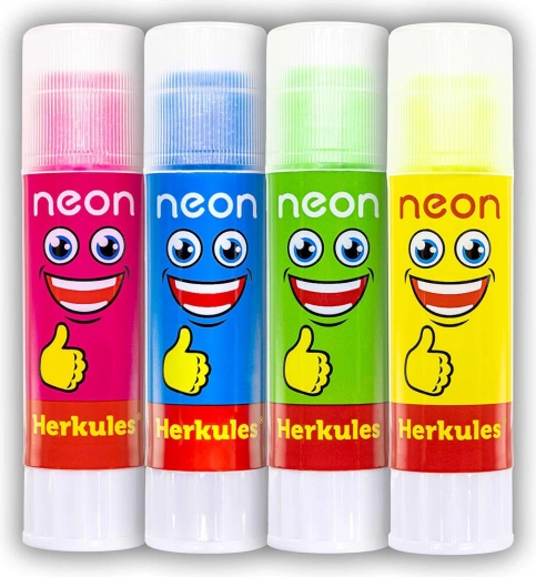 Herkules Neon ragasztóstift 15 g csillámokkal