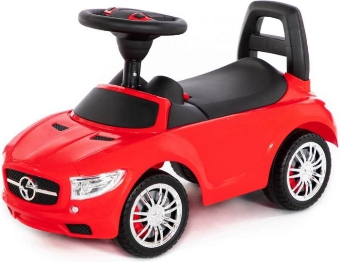 SuperCar gyermek lábbal hajtós autó hangokkal – piros