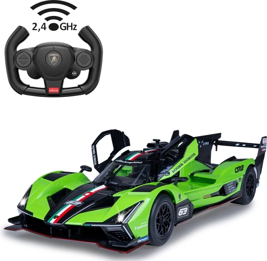RC Lamborghini SC63 LMDH autó 1:14 zöld