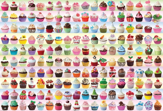 EUROGRAPHICS puzzle színes cupcake-ek 2000 darab
