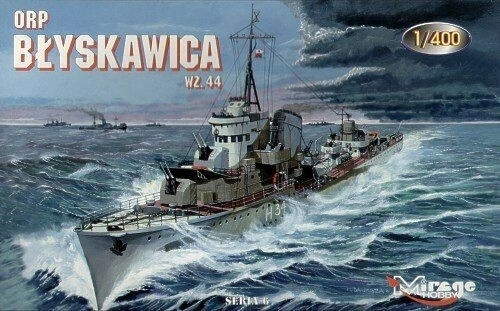 Műanyag modell ORP Błyskawica vz.44