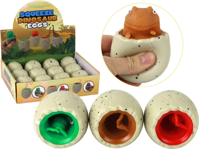 Antistressz játék dinoszaurusz tojásban Squishy