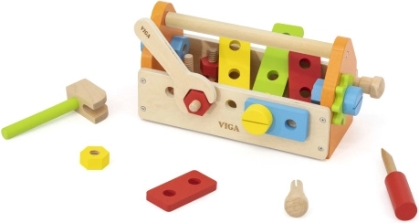Viga Toys fából készült kis barkácsolókészlete