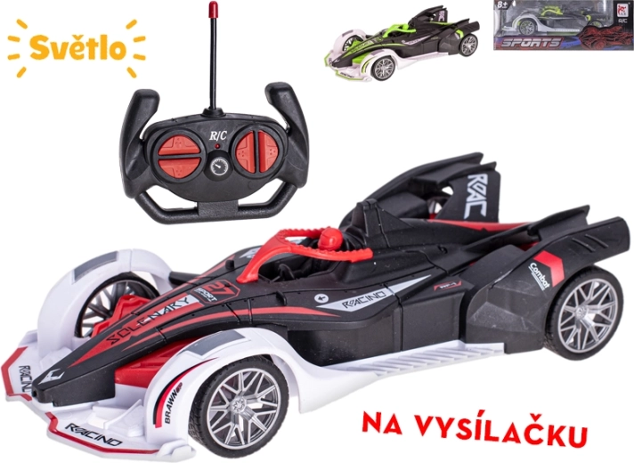 RC forma 20 cm teljes irányítással és fényhatásokkal