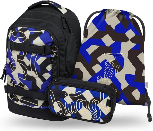 BAAGL Skate Max Variety iskolai szett – hátizsák, tolltartó és tornazsák GRS