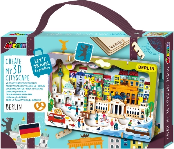 Fa 3D puzzle városi panoráma Berlin Avenir