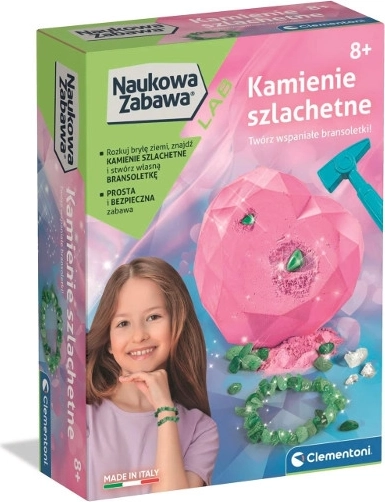 Fosszíliák és drágakövek – lányoknak szóló ásó- és ékszerkészítő készlet