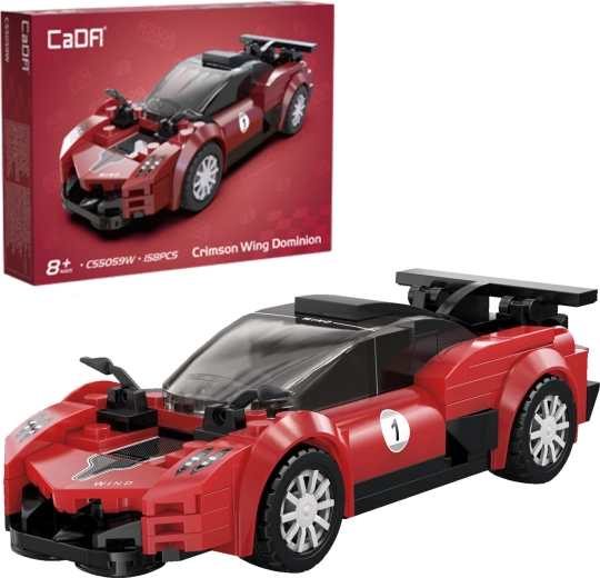 CaDA építőjáték versenyautó Crimson Wing Dominion – 158 darab