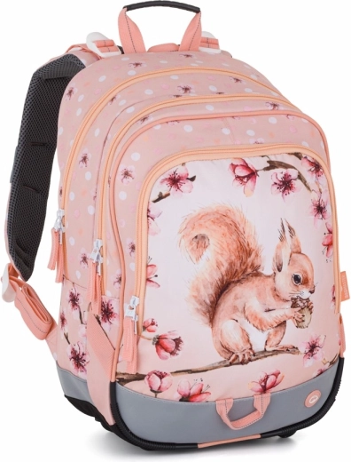 Bagmaster Alfa 26 iskolai, háromrekeszes hátizsák – mókus